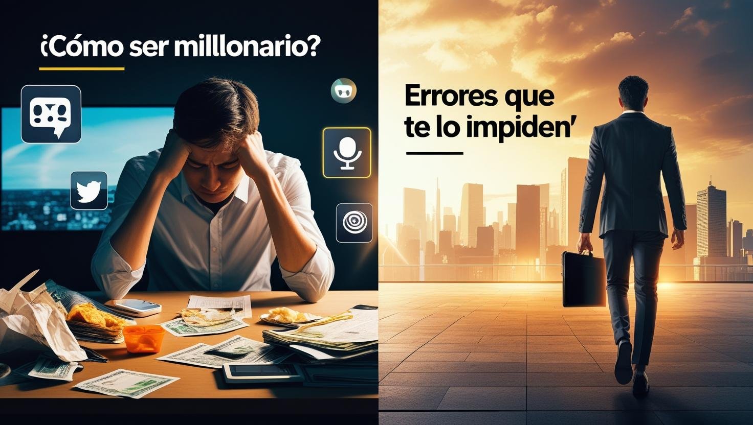 Los errores que te impiden ser millonario (y cómo evitarlos paso a paso)